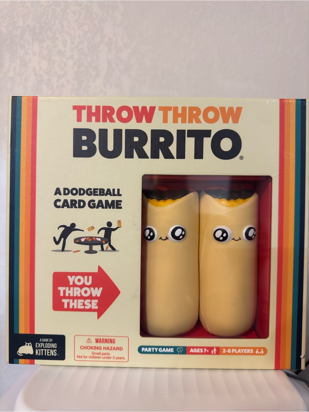 Throw Throw Burrito Party Game - Yellow Burrito Set by
